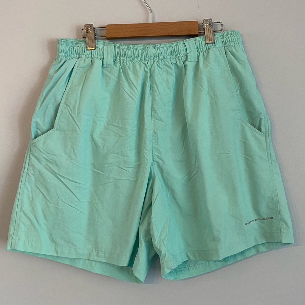 Like new Mint Green Columbia swim trunks